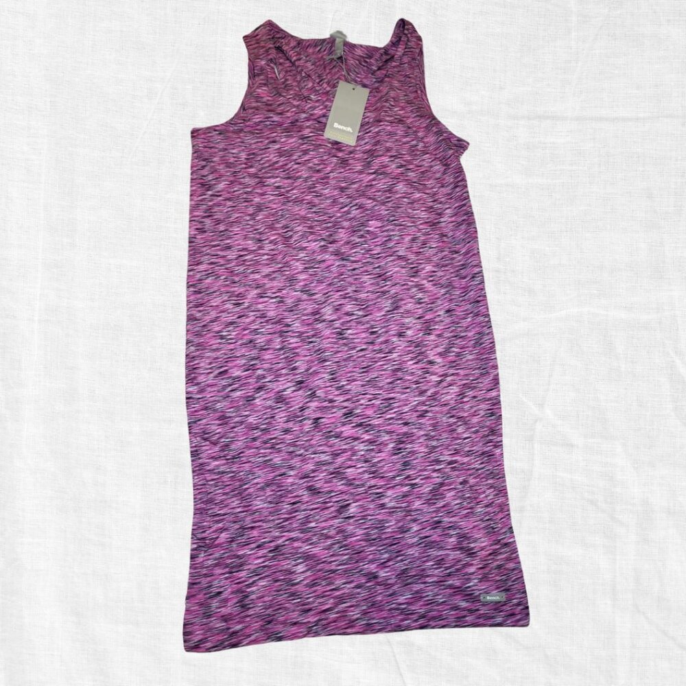 Bench NWT Womens Pink Heathered Sleeveless Tank Top Workout Shirt Size S